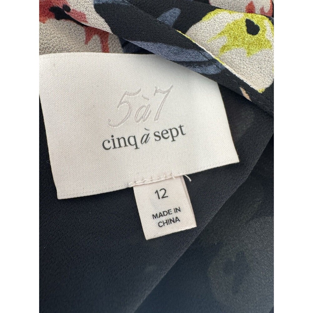 Cirq à Sept Lucie Floral Ruffle Short Dress Size 12 - Picture 7 of 9